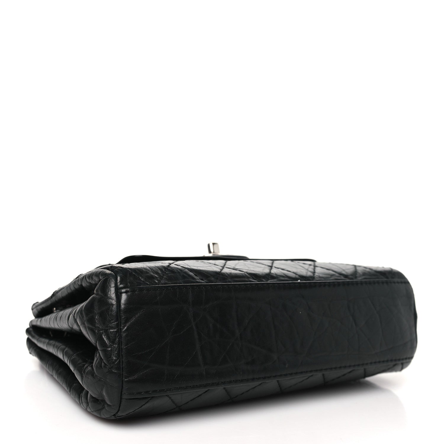 Chanel Aged Calfskin Quilted Accordion Double Flap Black 4 of 13