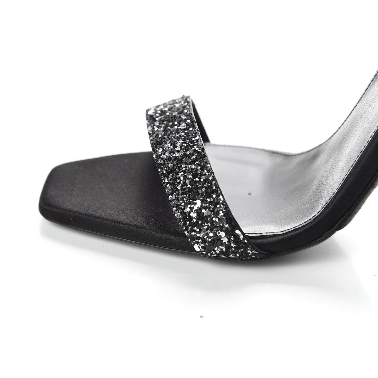Glitter Amber 105 Ankle Strap Sandals 39 Black