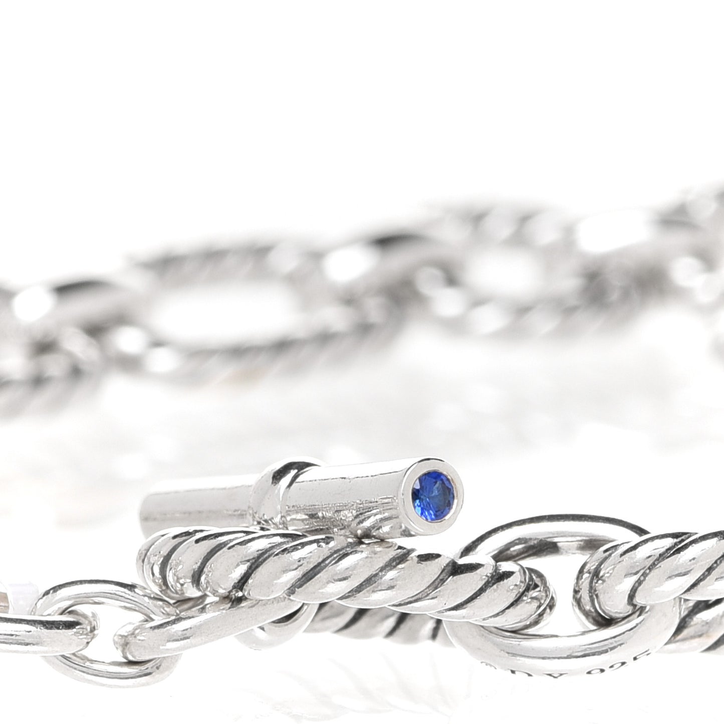 Sterling Silver 12.5mm Cushion Link Chain Necklace