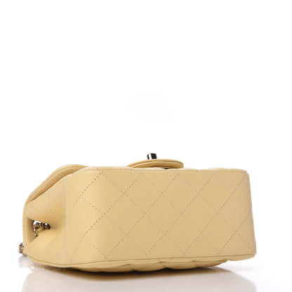 Chanel Lambskin Quilted Mini Square Flap Light Yellow 4 of 11