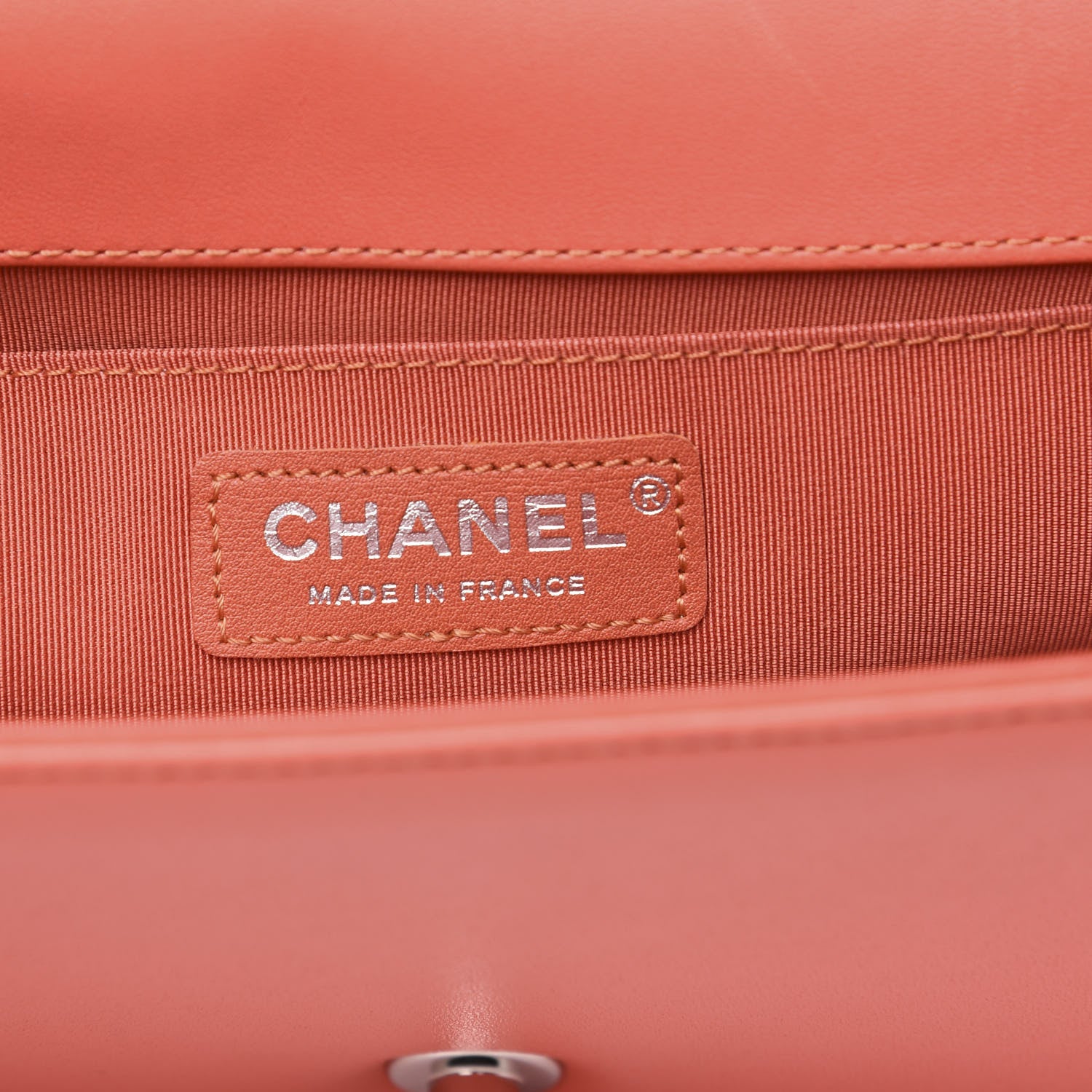 Chanel Lambskin Tweed Medium Boy Flap Coral 5 of 11