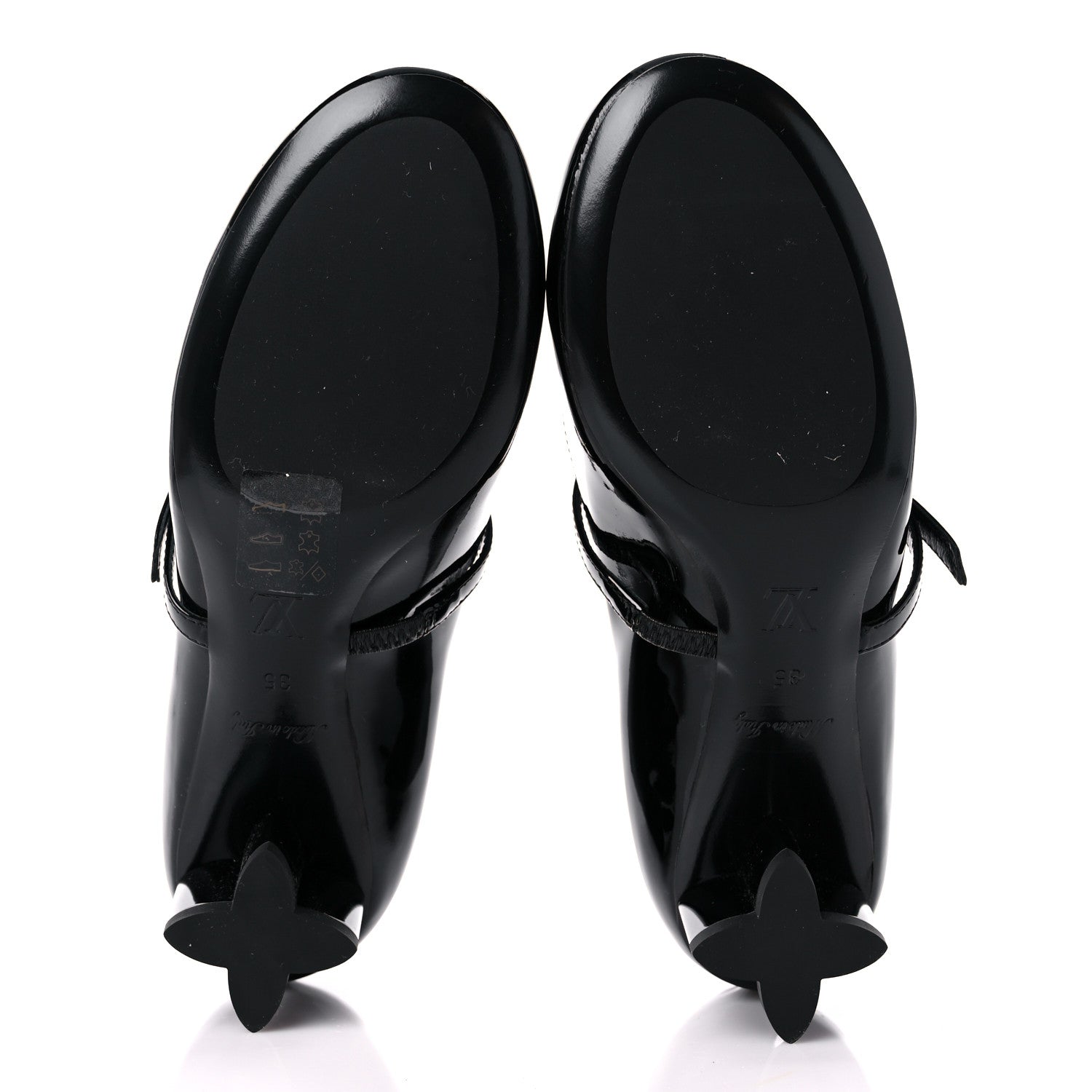 Louis Vuitton Patent Uniformes Silhouette 40mm Pumps 35 Black 5 of 11