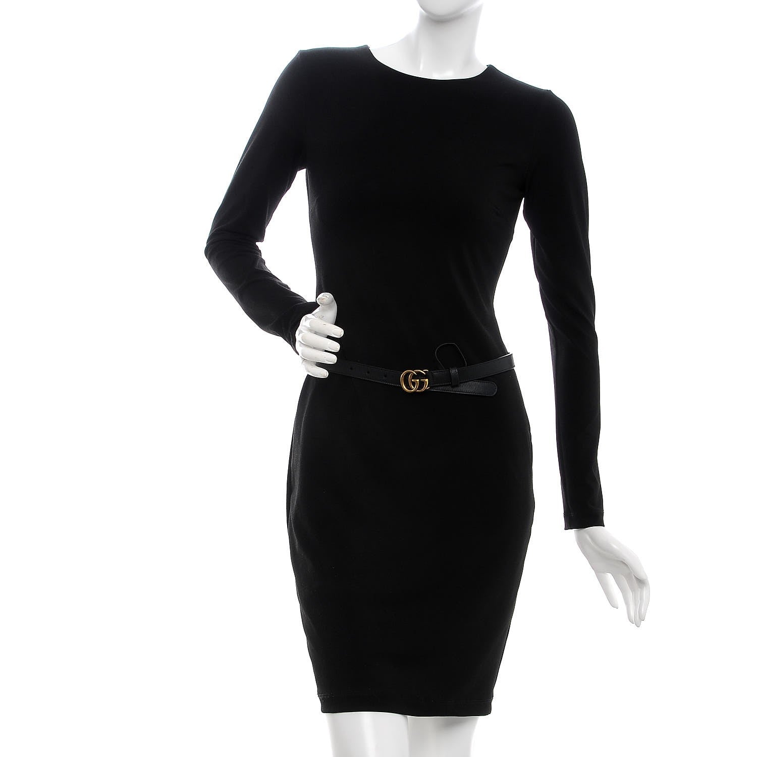 Gucci Calfskin Double G 20mm Belt 70 28 Black 2 of 5