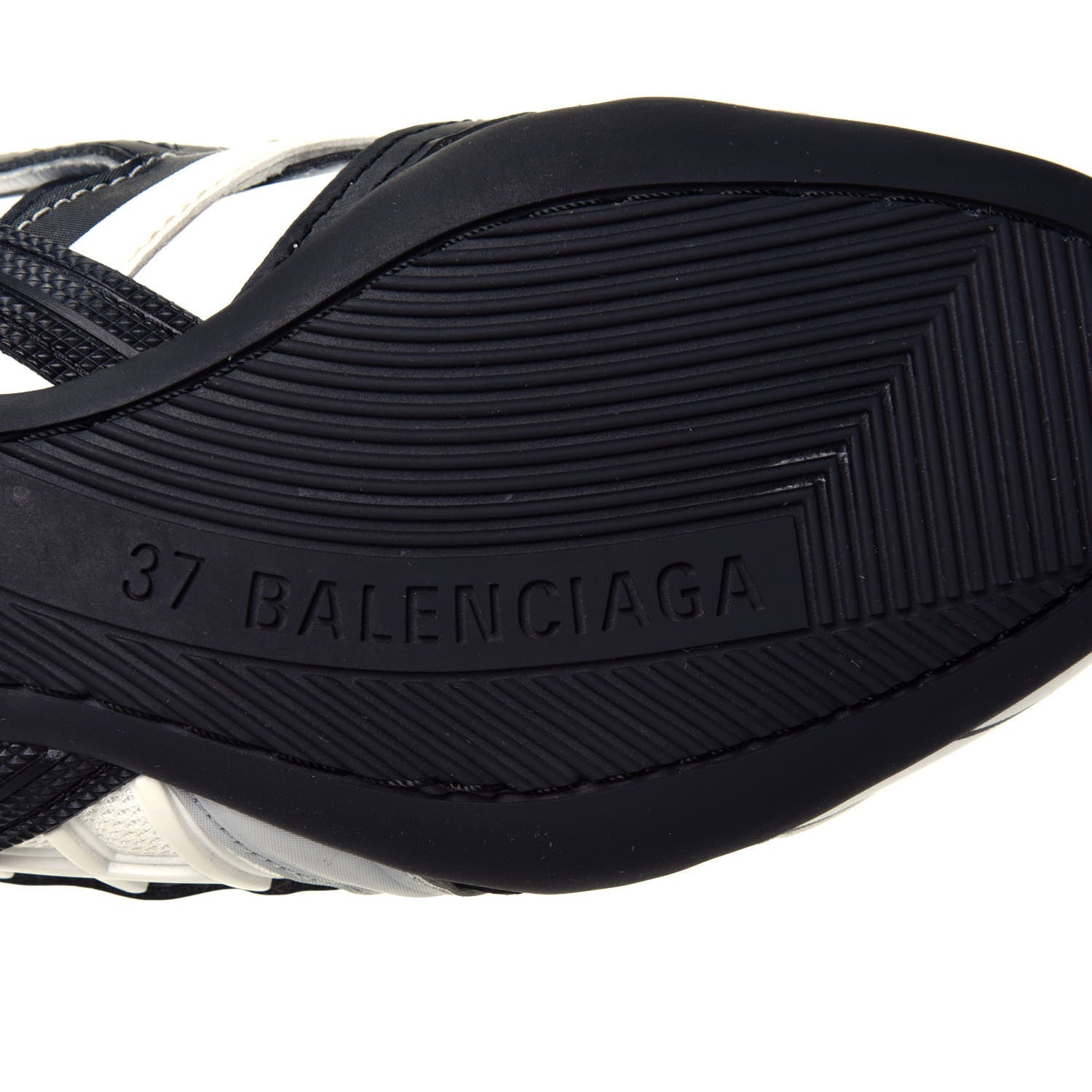 Balenciaga Mesh Rubber Womens Drive Sneakers 37 Light Grey Black 8 of 8