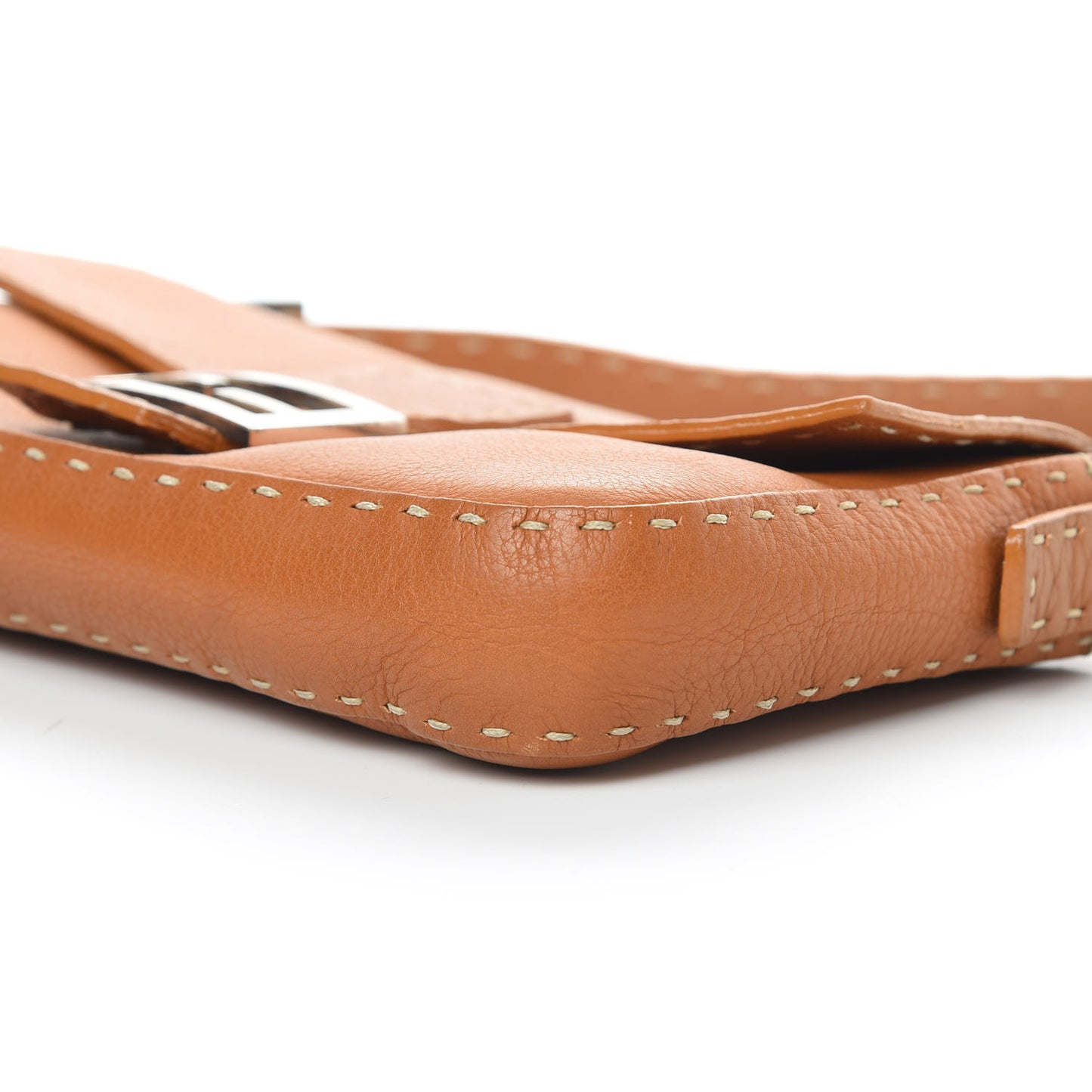 Calfskin Romano Selleria Baguette Brown