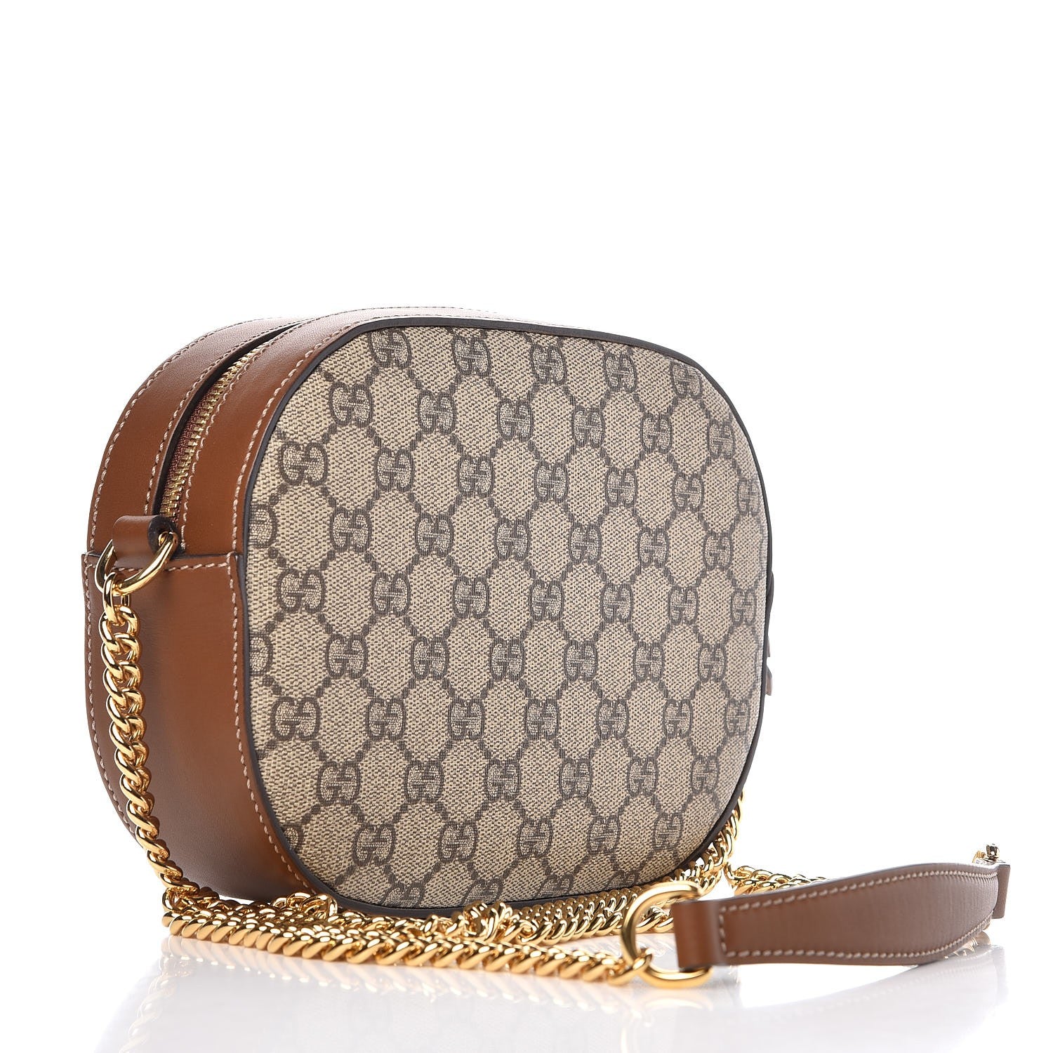 Gucci GG Supreme Monogram Floral Embroidered Mini Chain Shoulder Bag Beige Tuscany 3 of 7