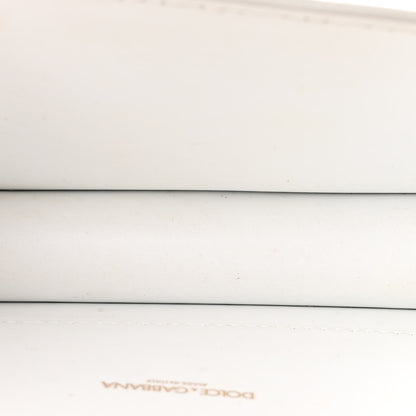 Dolce & Gabbana Smooth Calfskin Small Devotion Envelope Top Handle Bag White 5 of 13