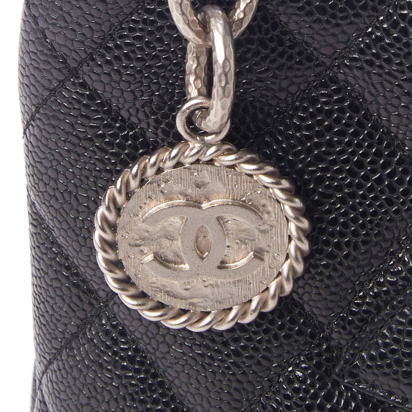 Chanel Caviar Quilted Medallion Tote Black 8 of 12