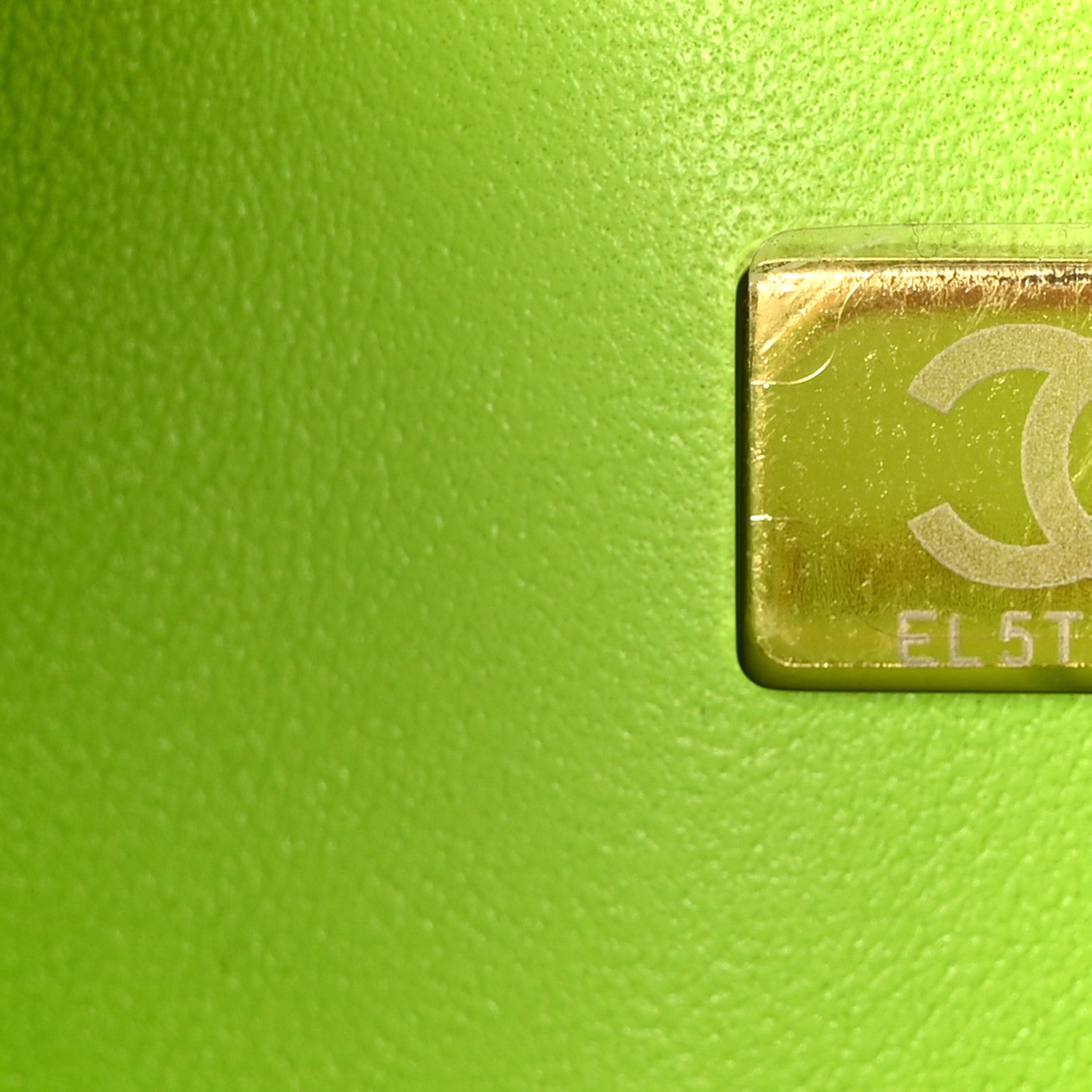 Chanel Lambskin Quilted Rainbow CC Medium Double Flap Neon Green Neon Green 8 of 12