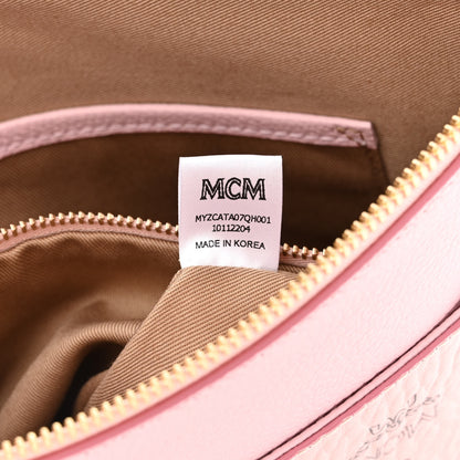 MCM Visetos Medium Crossbody Pouch Soft Pink 6 of 9