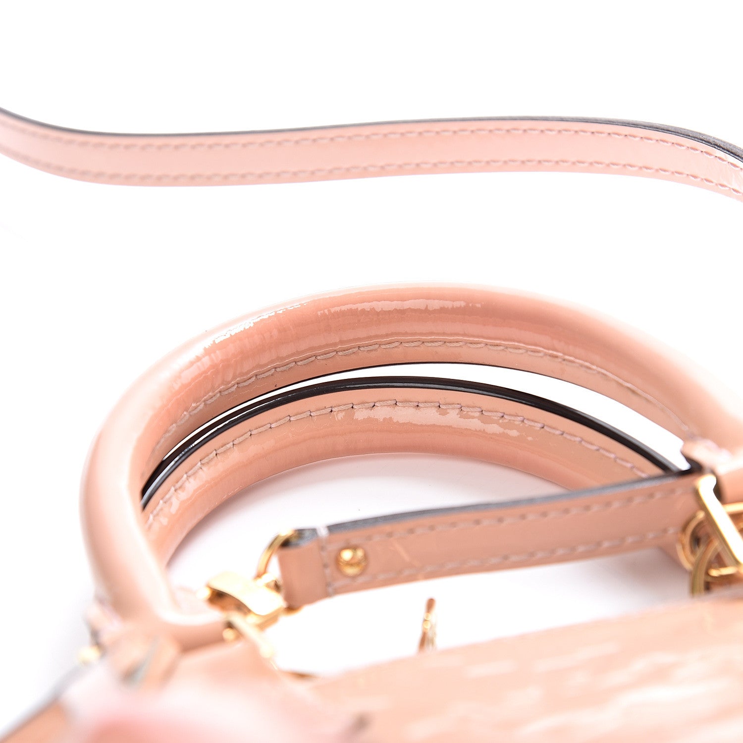 Louis Vuitton Vernis Alma BB Rose Ballerine 12 of 14