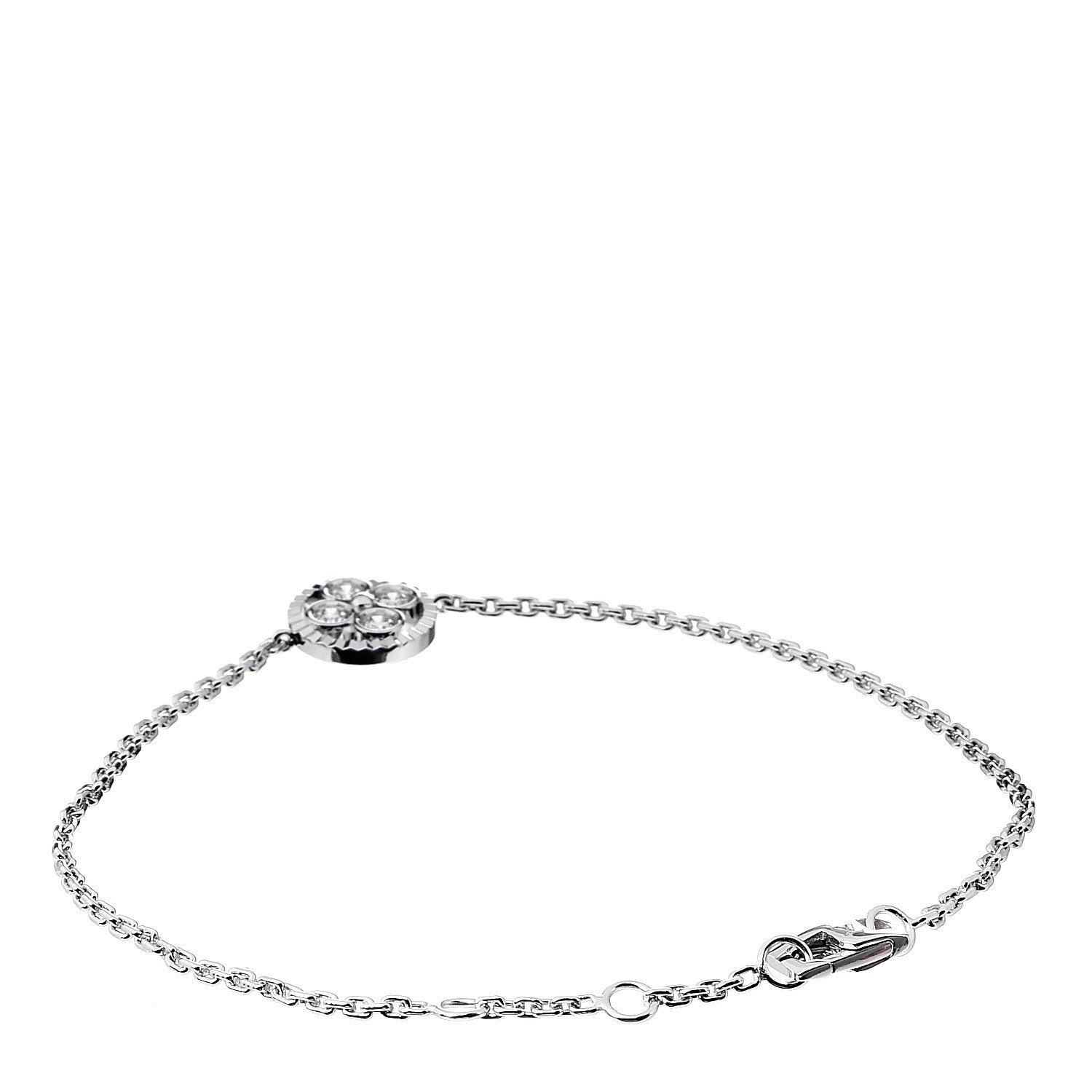 Louis Vuitton 18K White Gold Diamond Blossom BB Bracelet 3 of 5