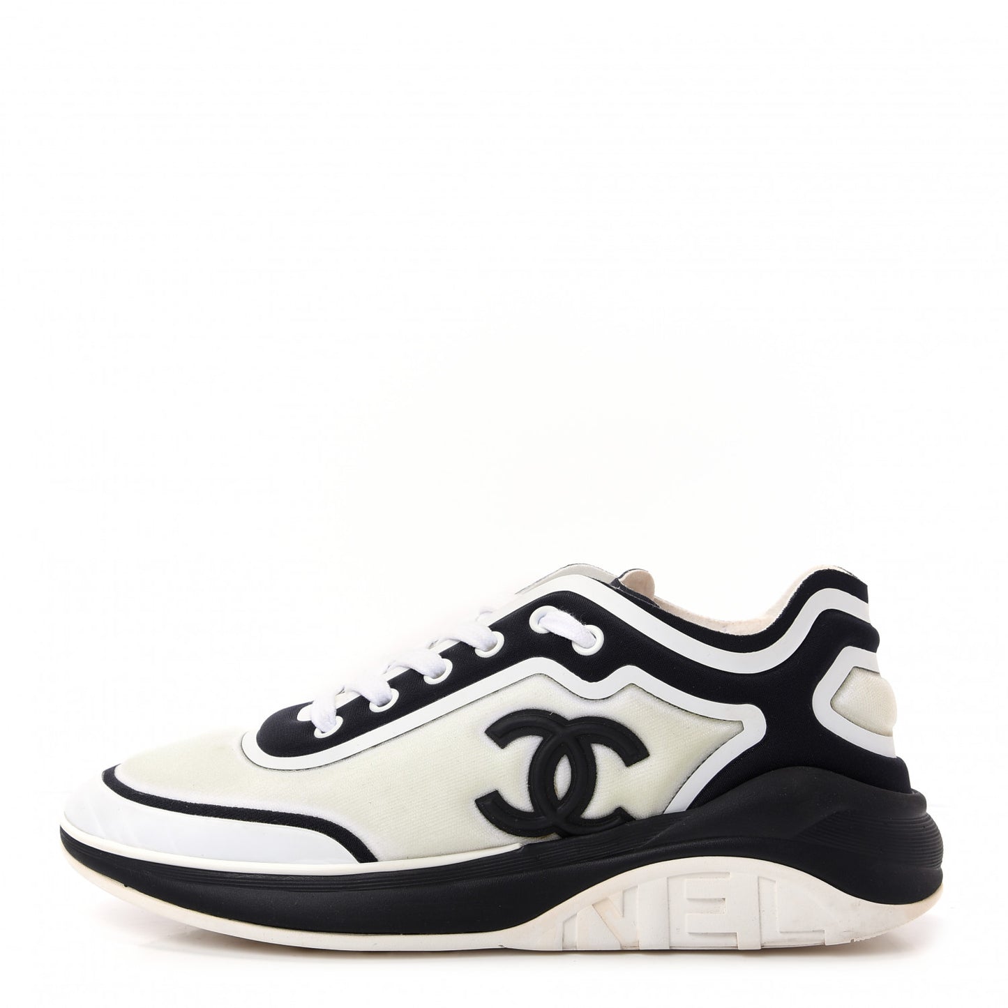Lycra Womens CC Sneakers 37.5 White Black
