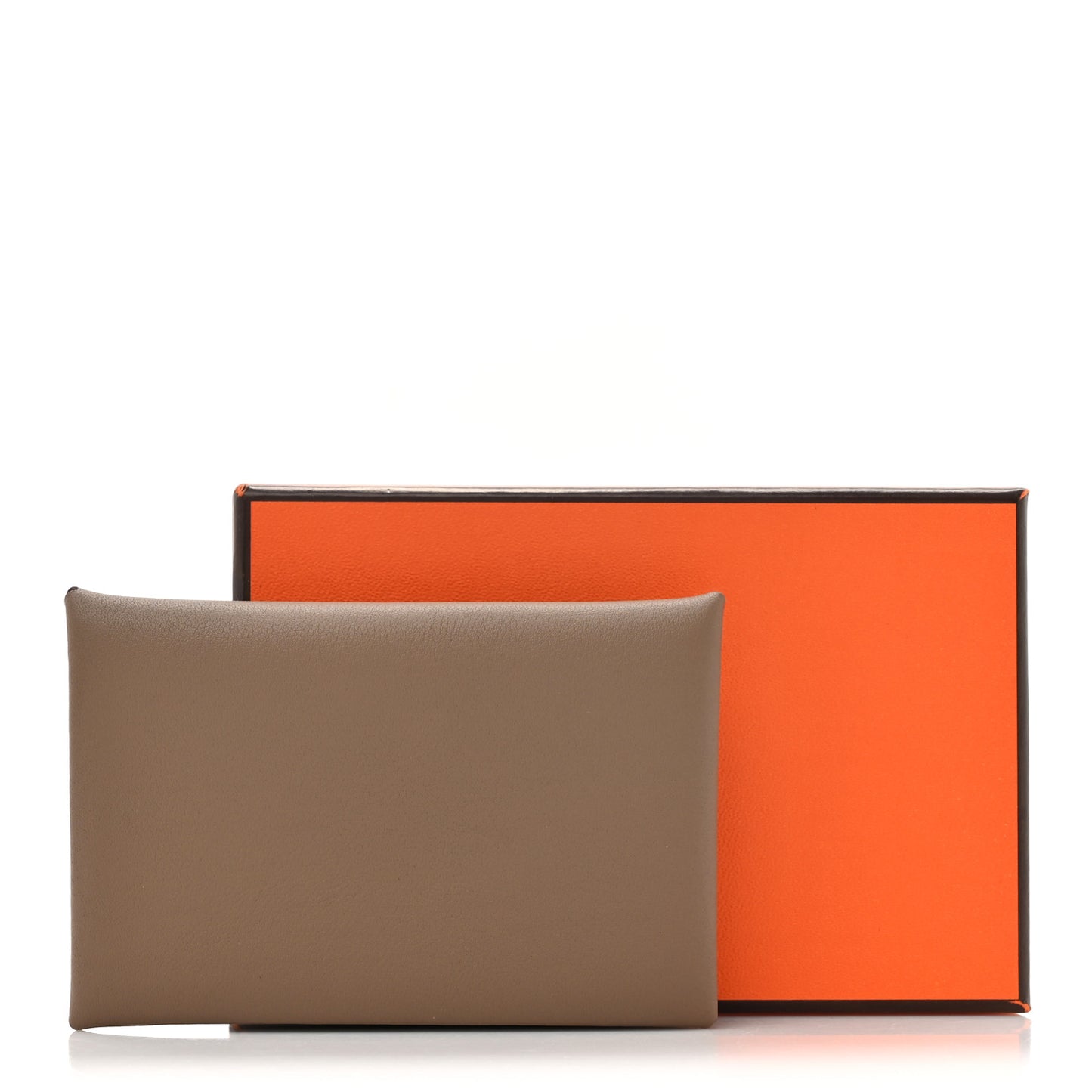 Swift Verso Calvi Card Case Etoupe Rouge H