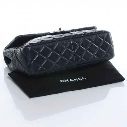 Chanel Lambskin Jumbo Single Flap Navy 4 of 7