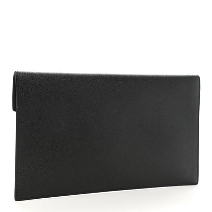 Saint Laurent Grain De Poudre Uptown Pouch Black 3 of 8