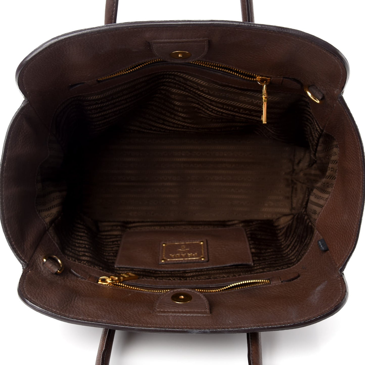 Vitello Daino Shopping Tote Bruciato