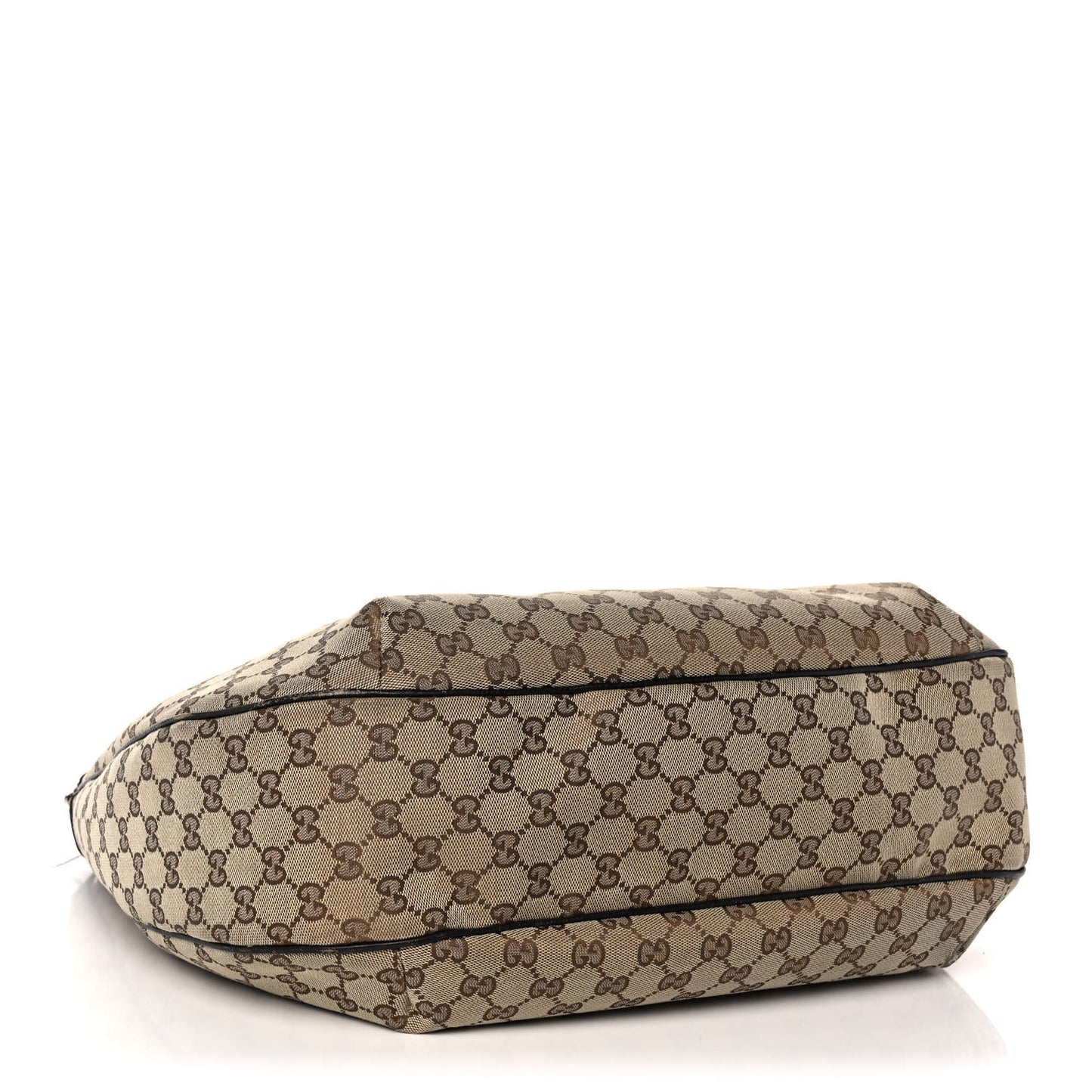 Monogram Large New Ladies Web Hobo Dark Brown