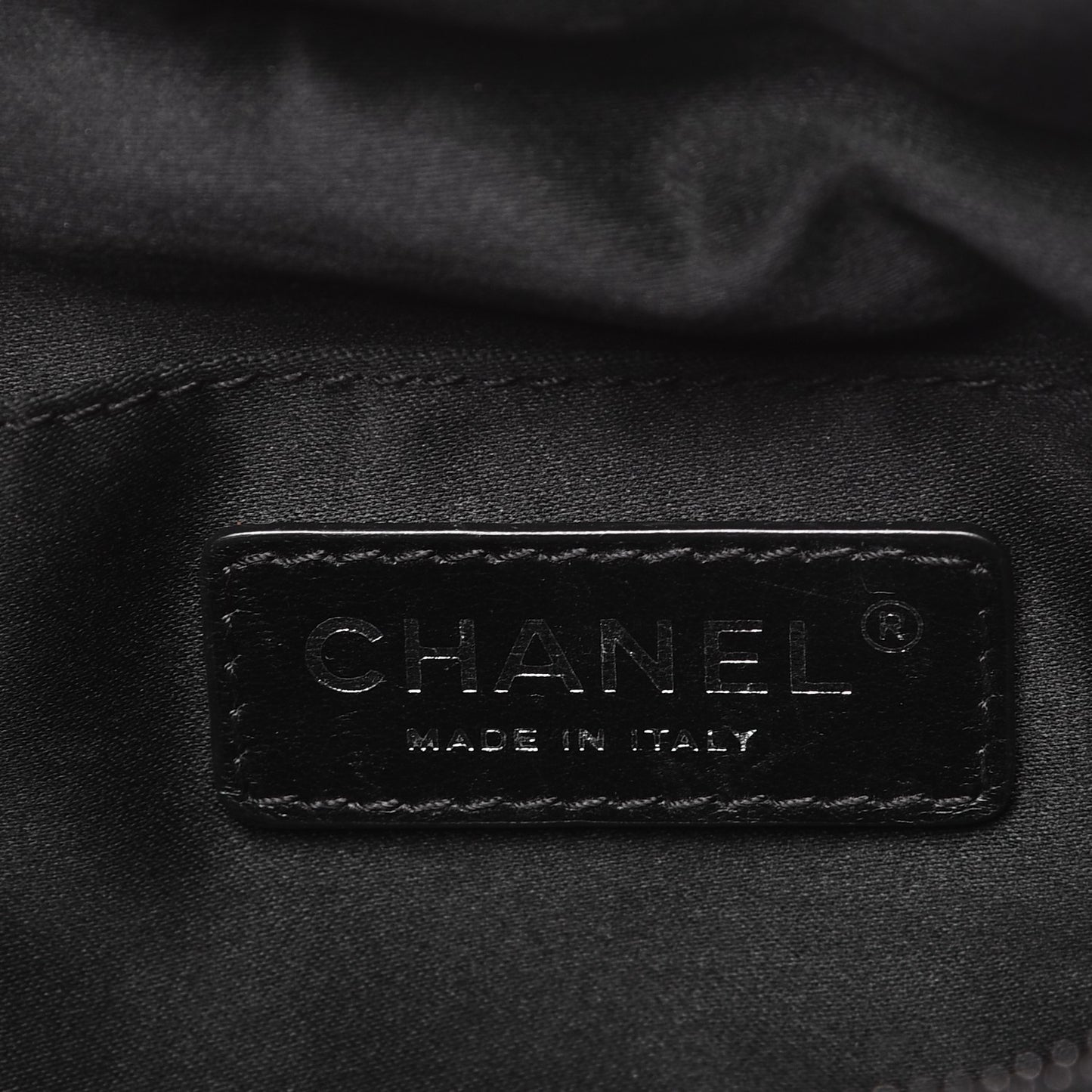 Lambskin Quilted Banane Waist Bag Fanny Pack Black