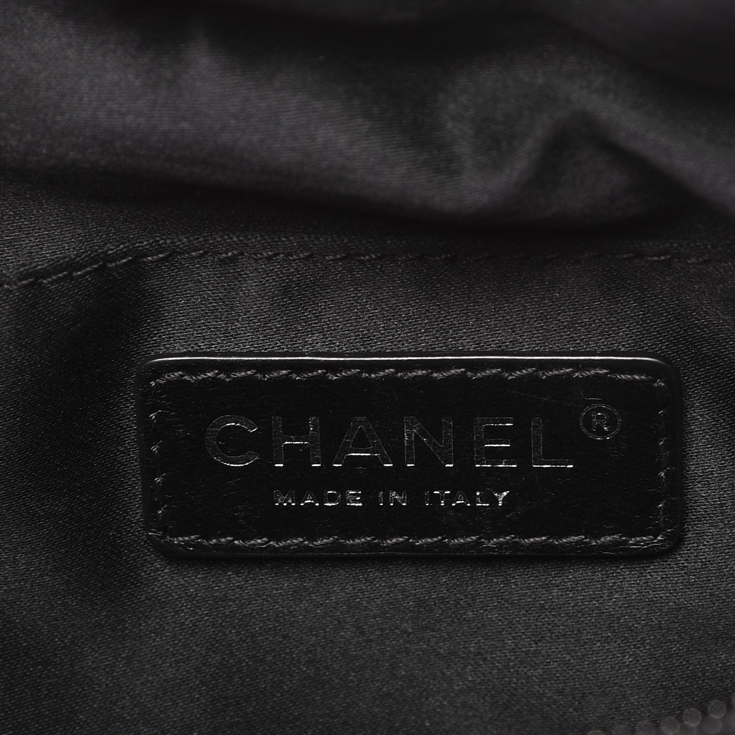 Chanel Lambskin Quilted Banane Waist Bag Fanny Pack Black 7 of 12