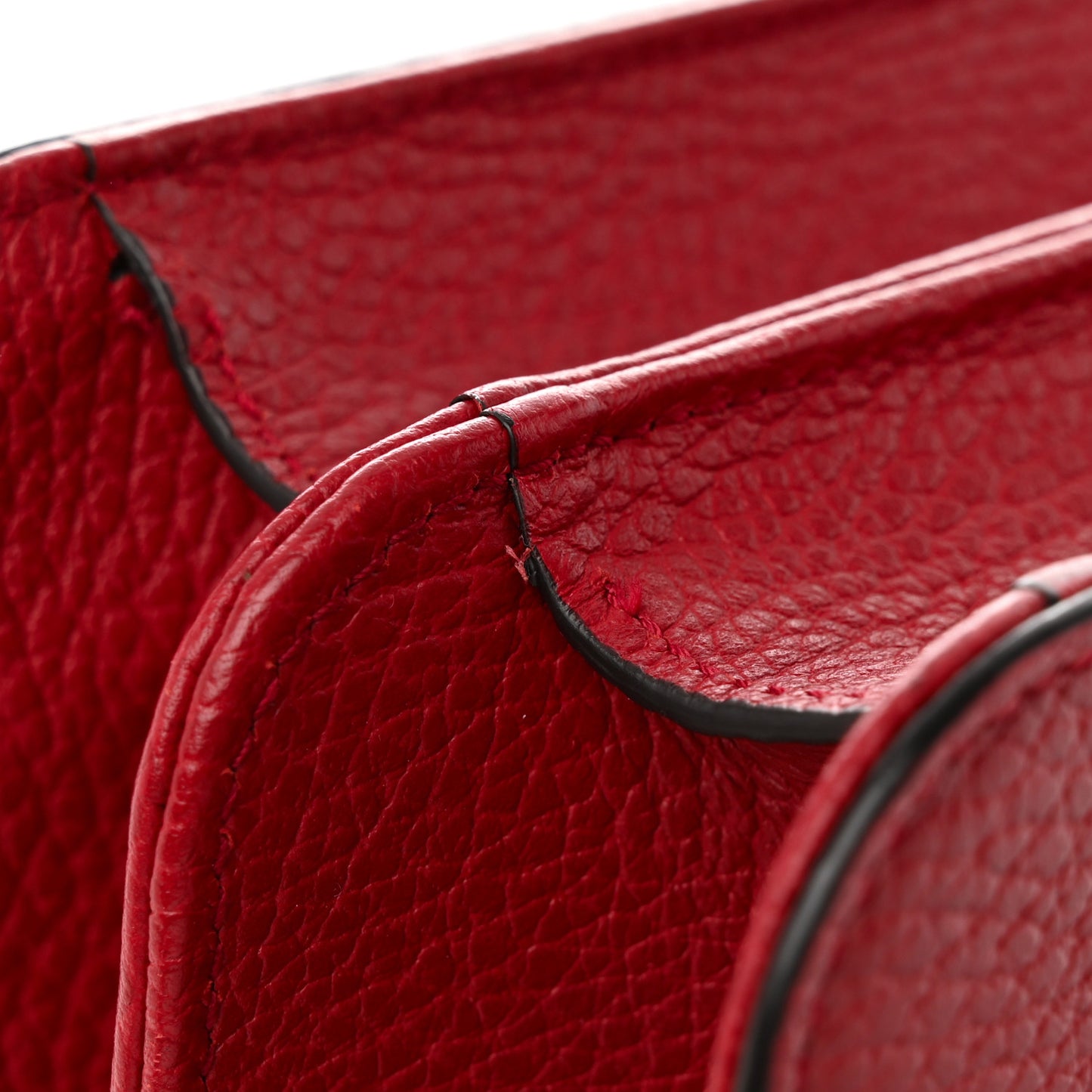 Dollar Calfskin Interlocking G Shoulder Bag Red