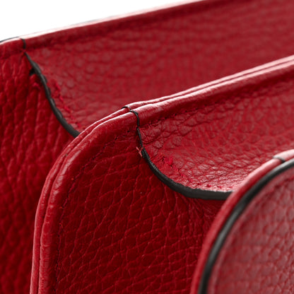 Gucci Dollar Calfskin Interlocking G Shoulder Bag Red 15 of 21