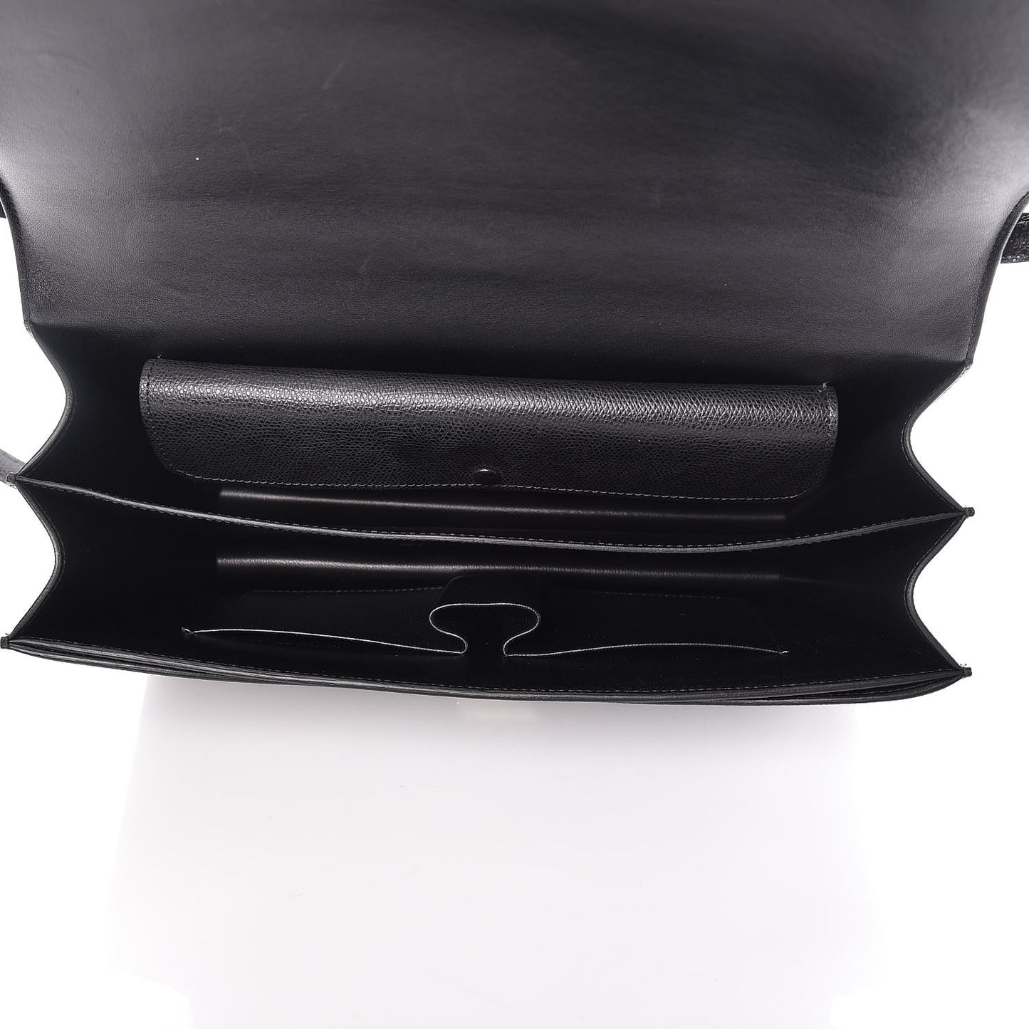 Baby Grained Calfskin Medium Case Flap Black