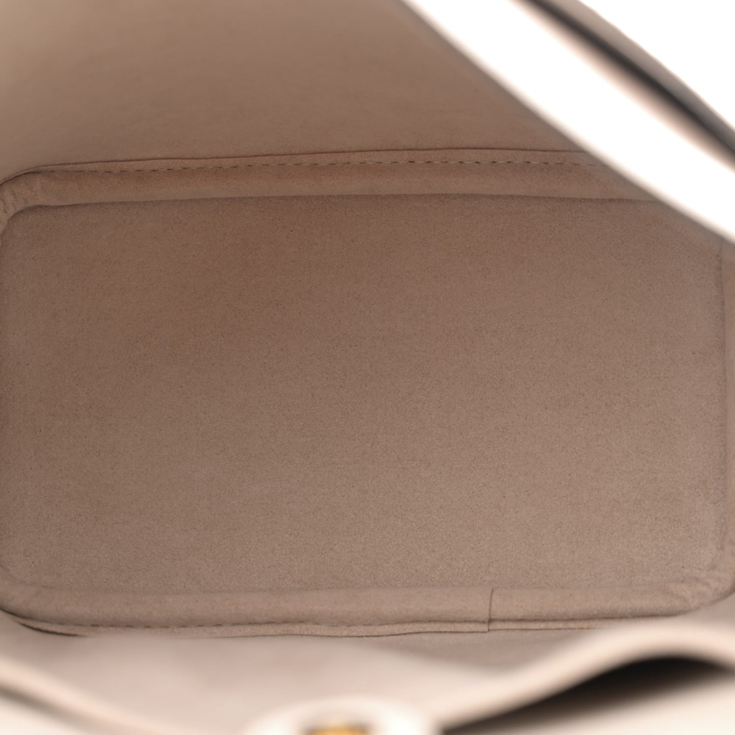 Grained Calfskin Lock and Walk Bucket Quartz