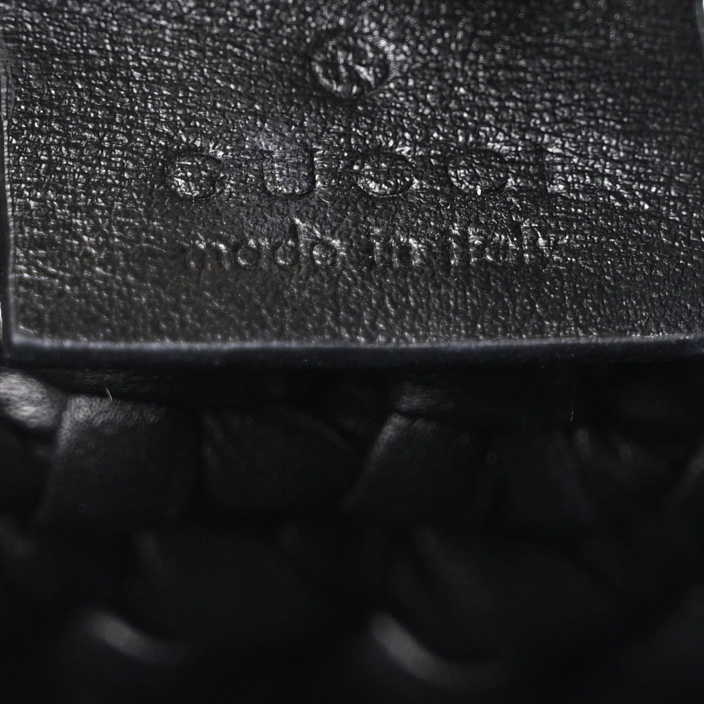 Calfskin Crochet GG Marmont Shoulder Bag Black