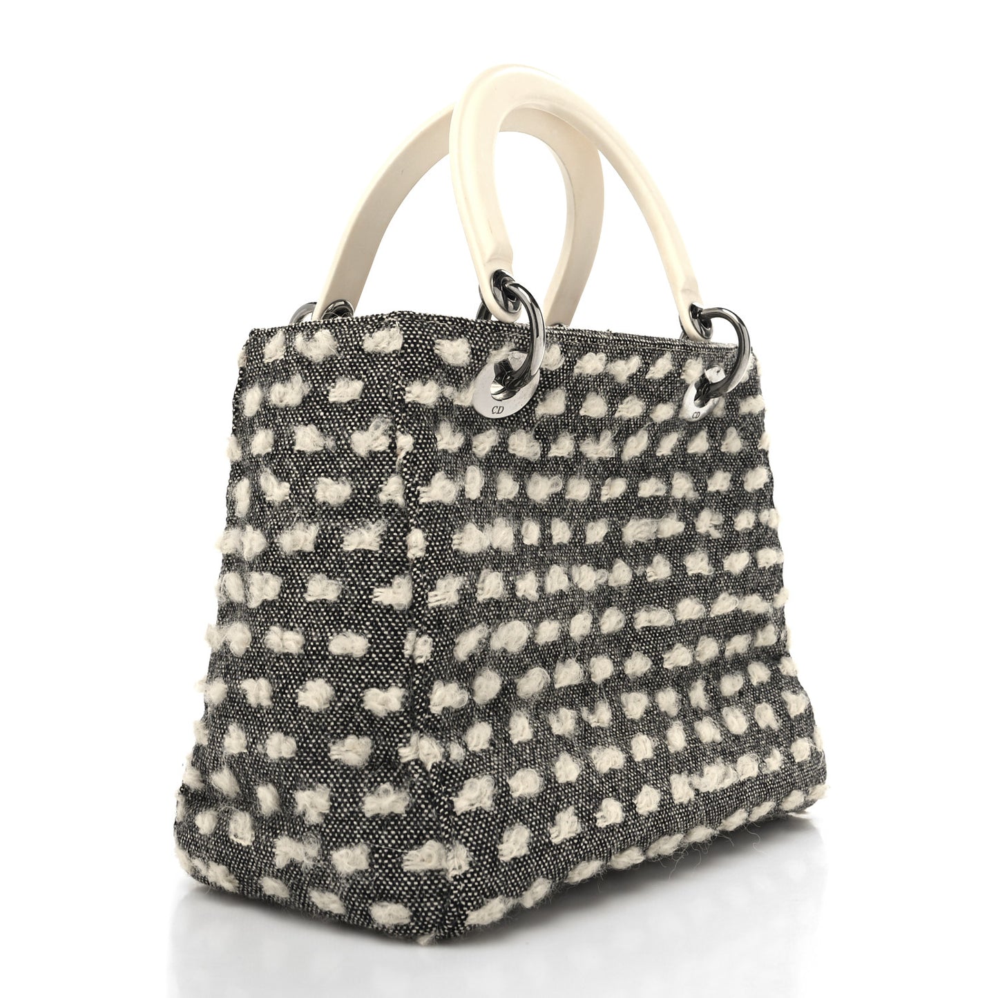 Wool Medium Lady Dior Grey