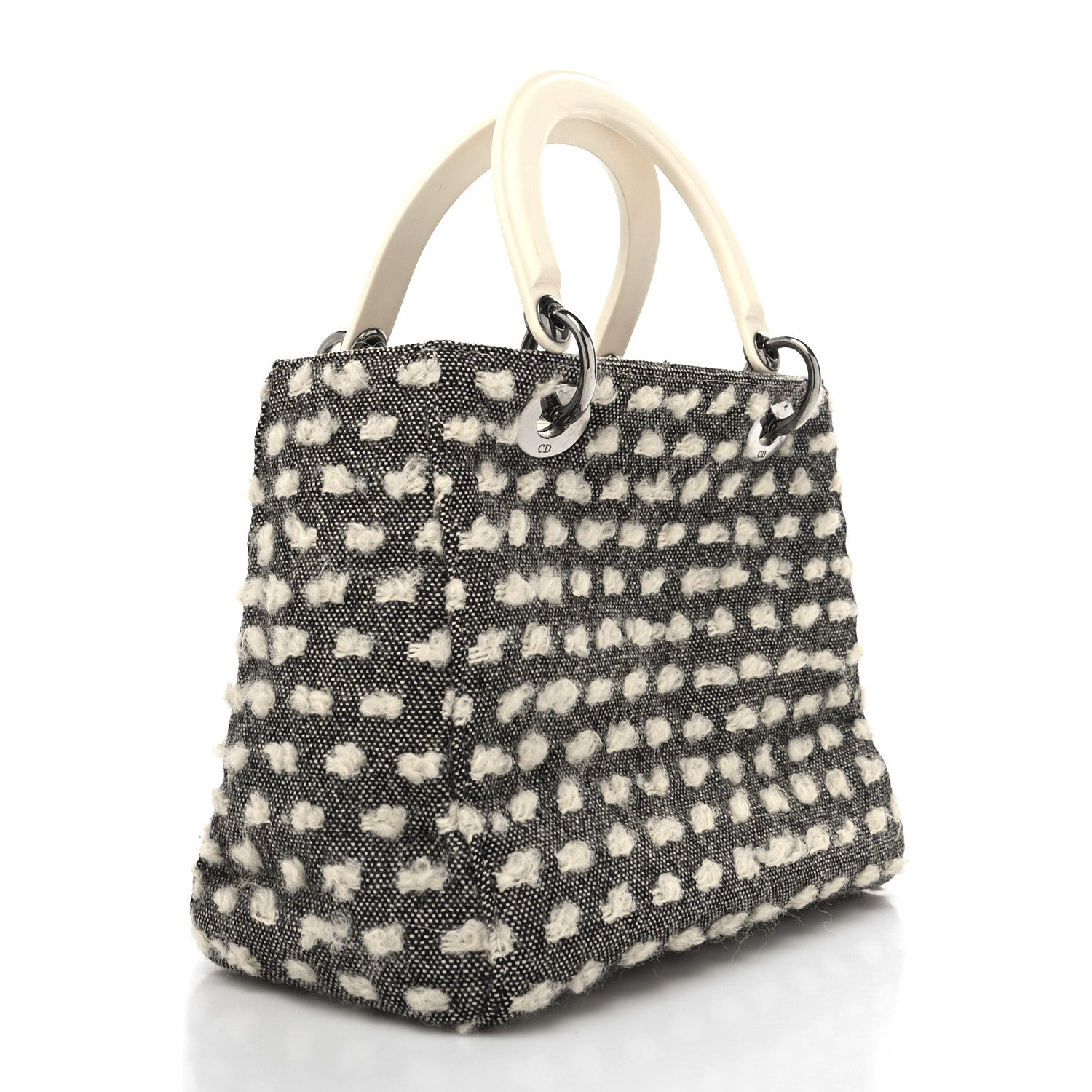 Christian Dior Wool Medium Lady Dior Grey 3 of 12