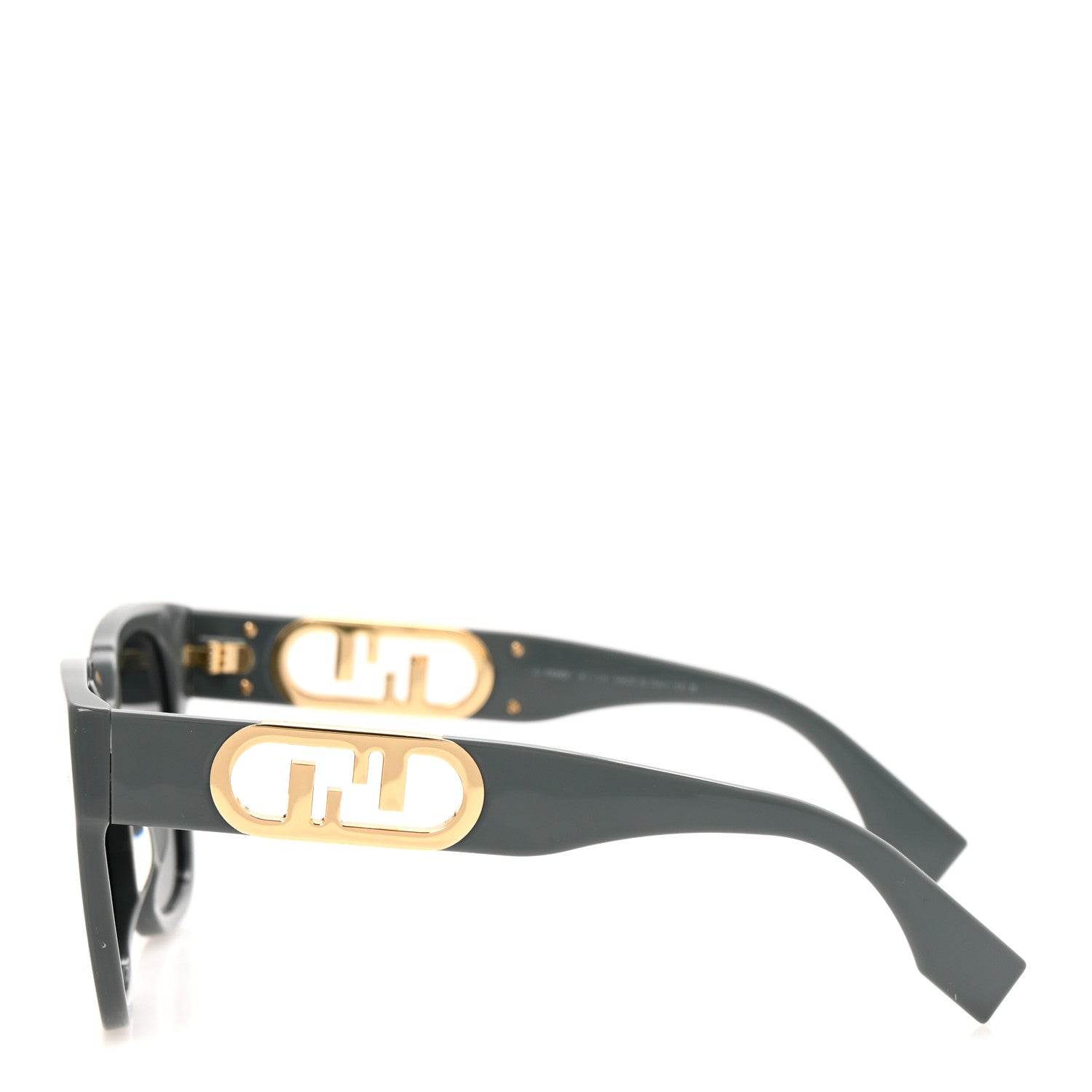 Fendi Acetate O'Lock Square Sunglasses FE40063I Grey 3 of 8