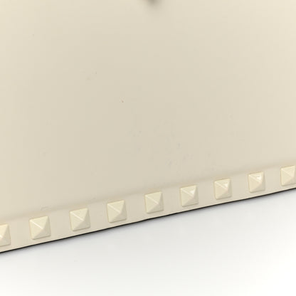 Valentino Garavani Calfskin Tonal Small Rockstud Top Handle Handbag Ivory 10 of 10