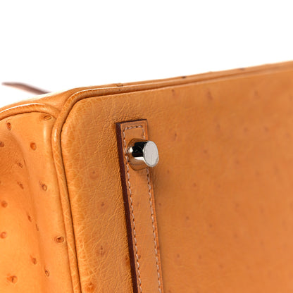 Hermes Ostrich Birkin 30 Abricot 8 of 35