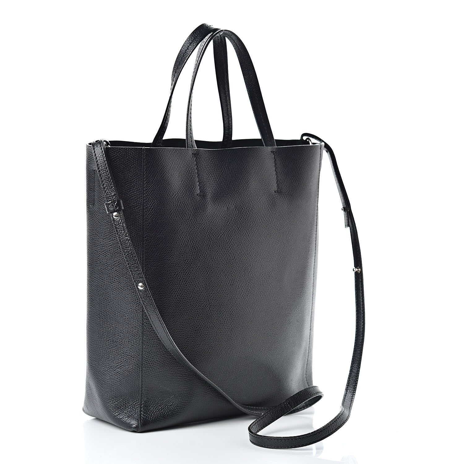Celine Grained Calfskin Small Vertical Cabas Black 3 of 19