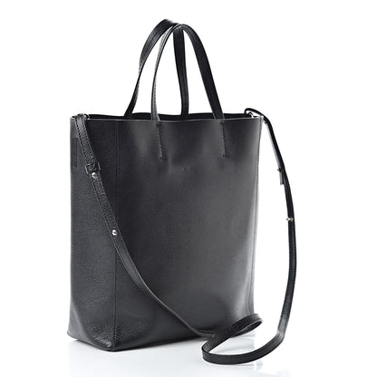 Celine Grained Calfskin Small Vertical Cabas Black 3 of 19