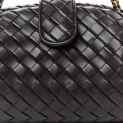 Bottega Veneta Nappa Intrecciato Teen The Lauren 1980 Clutch With Chain Fondant 8 of 10