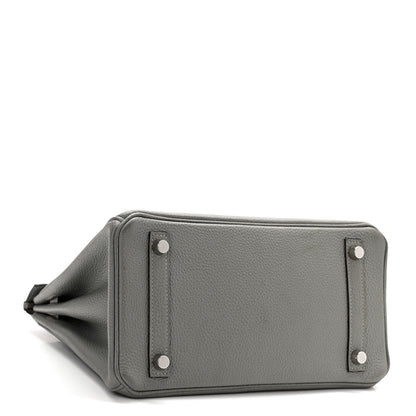 Hermes Togo Birkin 25 Gris Mouette 4 of 10