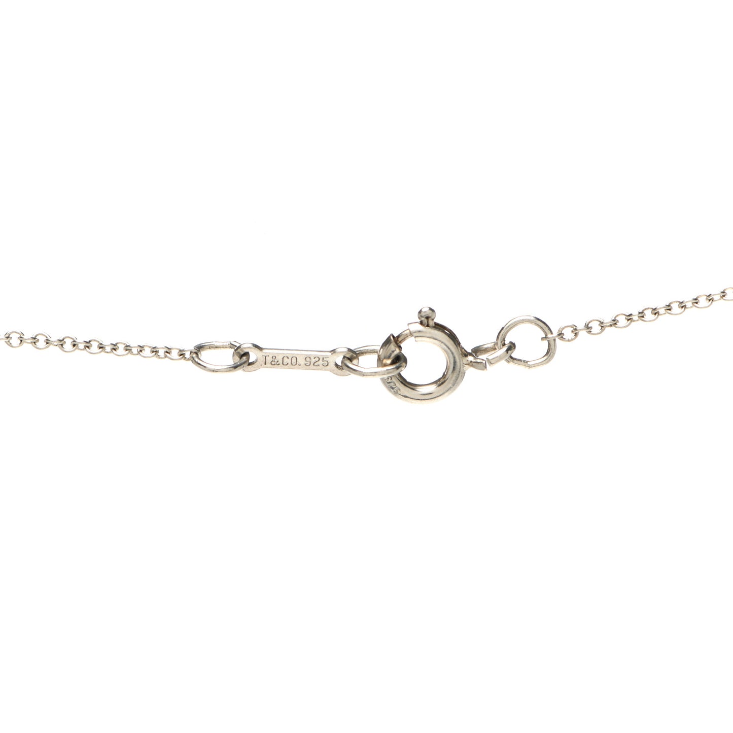 Sterling Silver Elsa Peretti Infinity Cross Pendant Necklace