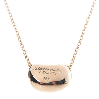 Tiffany 18K Yellow Gold 11mm Elsa Peretti Bean Pendant Necklace 4 of 6