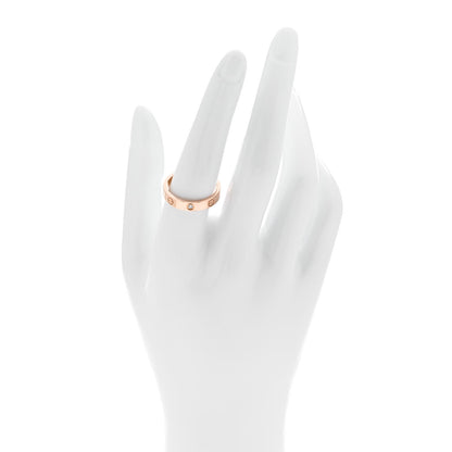 Cartier 18K Pink Gold Diamond 4mm LOVE Wedding Band Ring 57 8 2 of 5