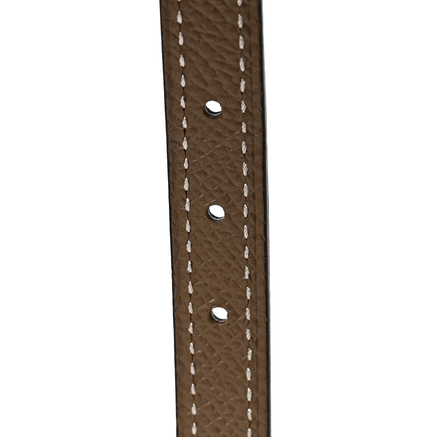 Hermes Swift Epsom 13mm Belt Strap 85 Black Etoupe 5 of 5