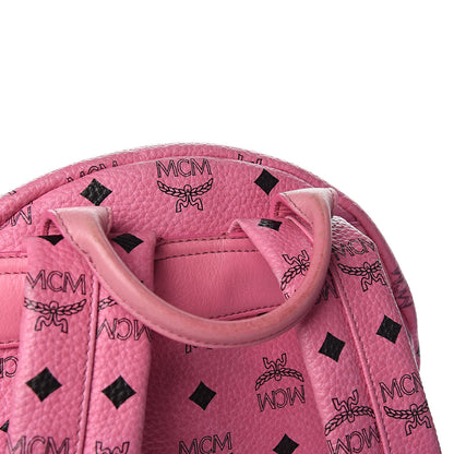 MCM Visetos Medium Sprinkle Stud Stark Backpack Pink 13 of 21