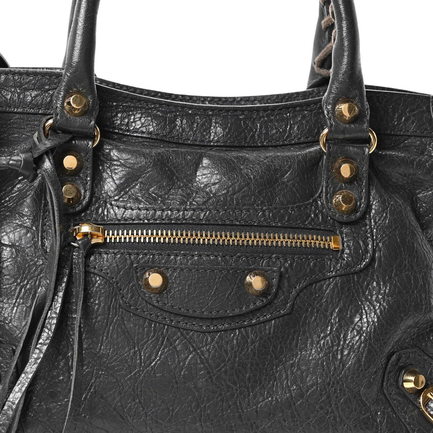 Balenciaga Agneau Classic Gold Hardware S City Gris Fossile 9 of 11