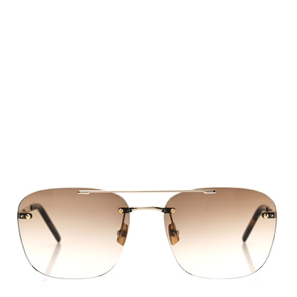 Saint Laurent Metal Cat Eye Sunglasses SL 309 Brown 2 of 8