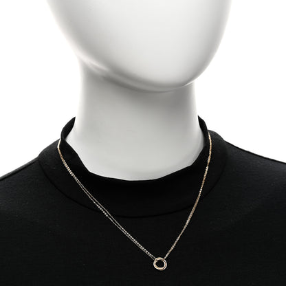 Cartier 18K Pink Yellow White Gold Trinity Double Chain Pendant Necklace 2 of 5