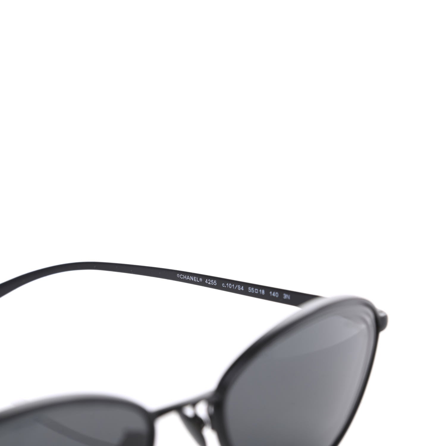 Chanel Metal Cat Eye Sunglasses 4255 Black 5 of 8
