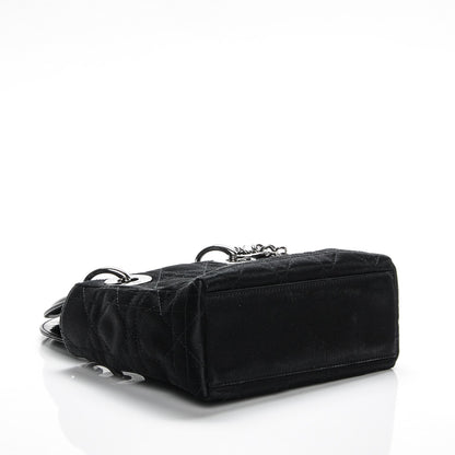 Christian Dior Satin Patent Cannage Mini Lady Dior Black 4 of 7