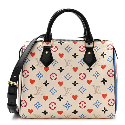 Louis Vuitton Game On Speedy Bandouliere 25 White 1 of 10