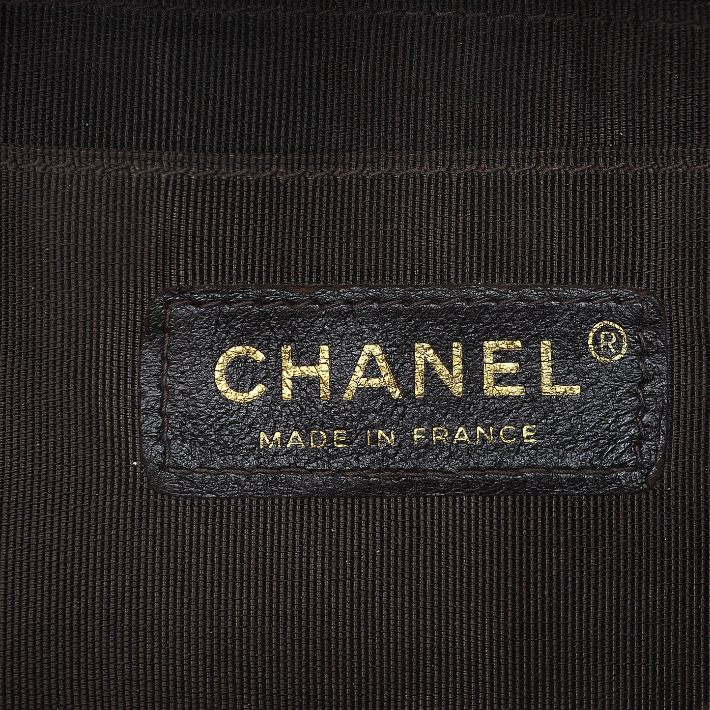 Lambskin Small Chevron Flap Brown